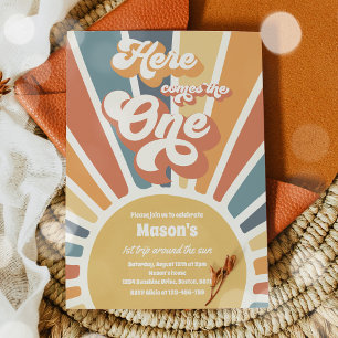 Invitation Voici Le One Boho Sunshine 1er anniversaire