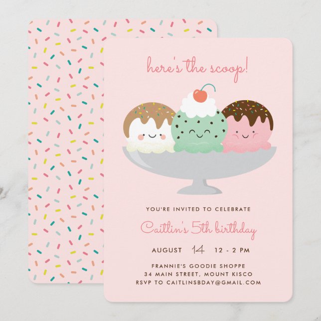 Invitation Voici le scoop (Devant / Derrière)