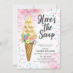 Invitation Voici l'invitation à la Fête des mariées de crème
