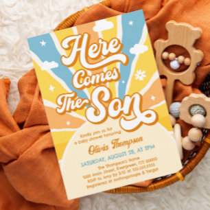 Invitation Voici l'invitation du Baby shower Fils