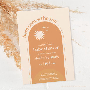 Invitation Voici l'invitation du Baby shower Son Boho