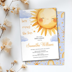 Invitation Voici l'invitation du baby shower Sun