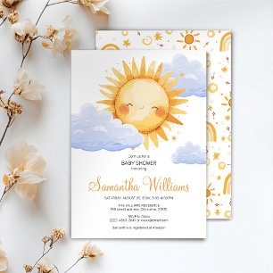 Invitation Voici l'invitation du baby shower Sun