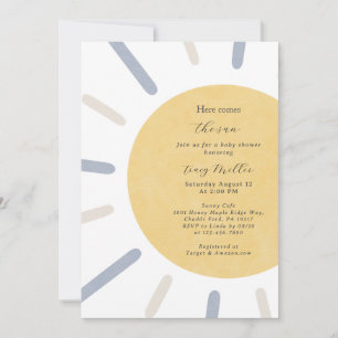 Invitation Voici l'invitation du Baby shower Sun
