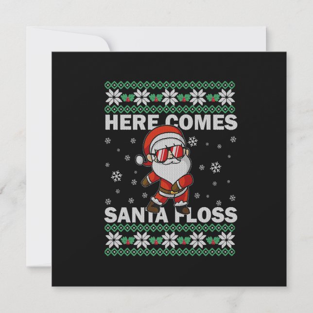 Invitation Voici Santa Floss UGLY Noël Pyjama Hommes F (Devant)