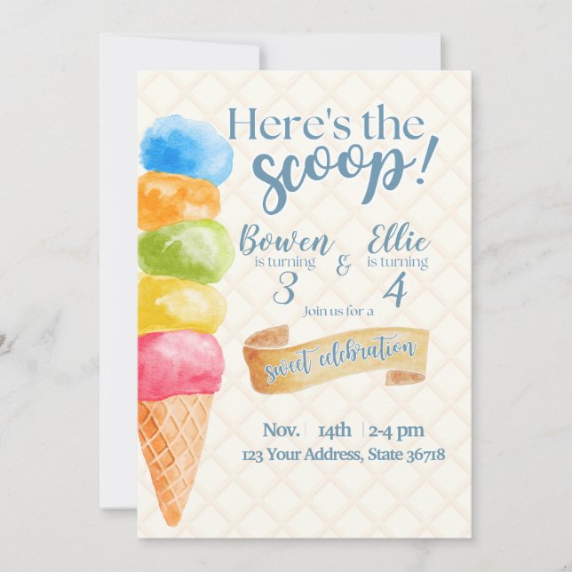Invitation Voici The Scoop (Devant)