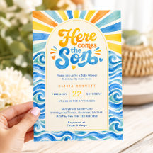 Voici venir le fils Baby Shower Coastal Sunshine