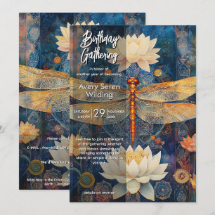 Invitation Voile de Lumière Conception Dragonfly