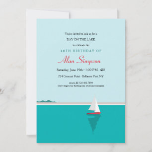 Invitation Voile sur le lac