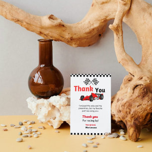 Invitation Voiture de course deux fête d'anniversaire rapide