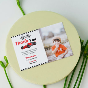 Invitation Voiture de course deux fête d'anniversaire rapide