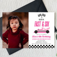 Voiture Fast & Six Pink Race 6e fête d'anniversair