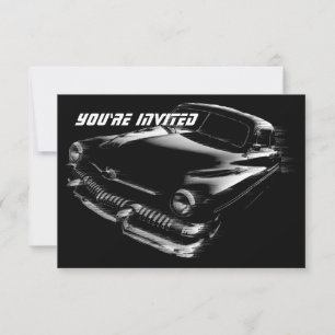 Invitation Voiture Flash Noir Anniversaire V2