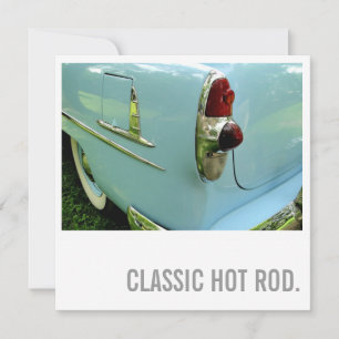 Invitation Voiture Lover 50e anniversaire - Hot Rod