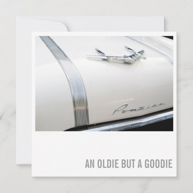 Invitation Voiture Lover 50e anniversaire - Oldie mais Goodie (Devant)