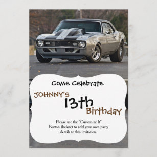 Invitations Faire Part Sport Automobile Zazzle Fr