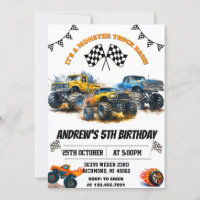 Voitures De Camion Monster Personnalisées Fête Ann