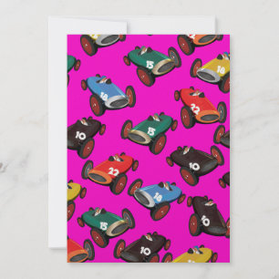 Invitation Voitures de course vintages