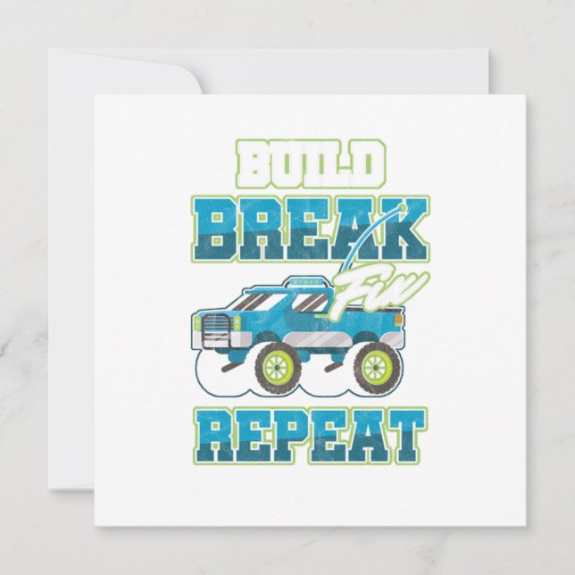 Invitation Voitures Télécommandées Mécanicien Conducteurs RC  (Devant)