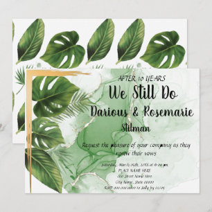 Invitation Voix de renouvellement pour l'anniversaire du Mari