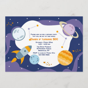 Invitation Vol à l'invitation de l'espace