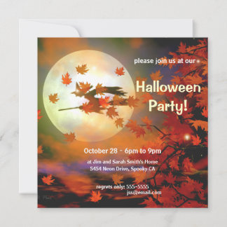 Invitation Vol Halloween Witch