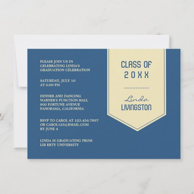 Invitation Volet de graduation (Devant)
