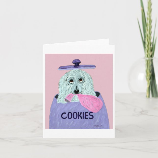 Invitation Voleur de biscuits Caniche  (Devant)