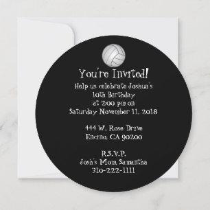 Invitation Volley-ball