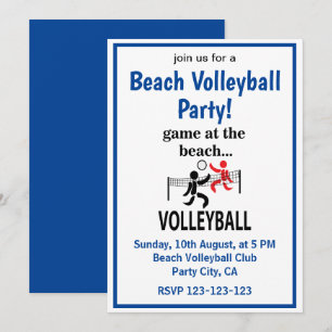 Invitation Volleyball Volleyball de plage