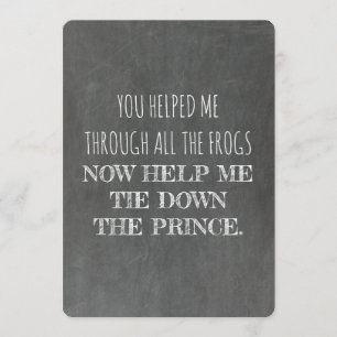 Invitation Volonté drôle vous soyez ma demoiselle d'honneur