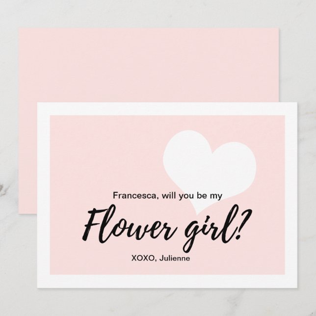 Invitation Volonté mignonne vous soyez mon style de (Devant / Derrière)
