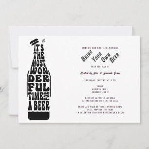 Invitation Vols de dégustation de bière Apportez votre propre