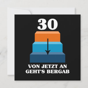 Invitation Von Jetzt An Gehts Bergab 1990 30 e Anniversaire C