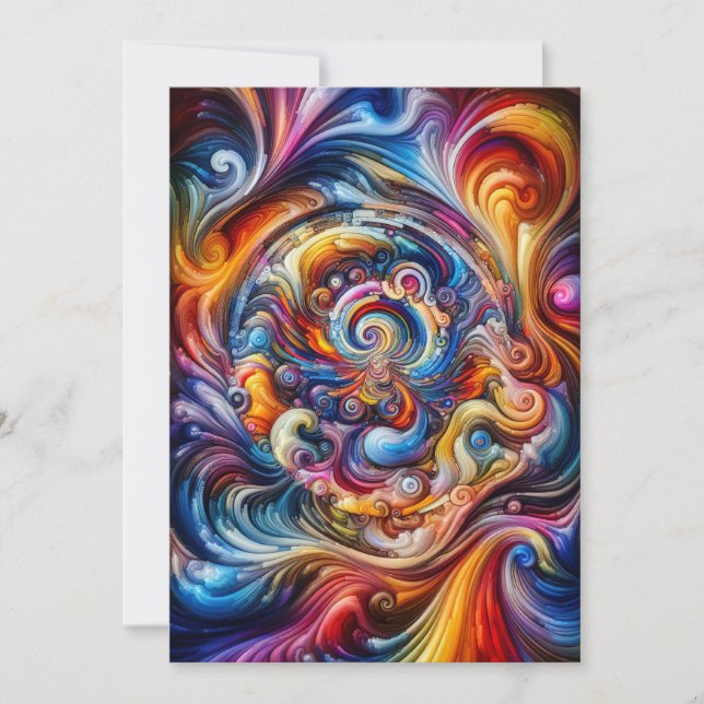 Invitation Vortex couleur dynamique (Devant)