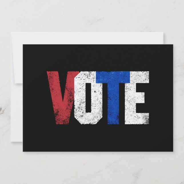 Invitation Vote 2024 USA Election Voting Right Vintage (Devant)