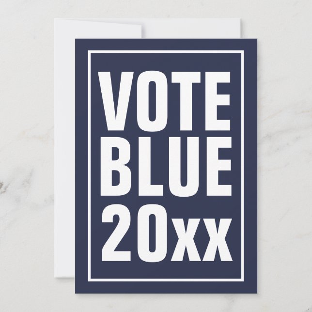 Invitation Vote Élection Blue 2024 USA (Dos)