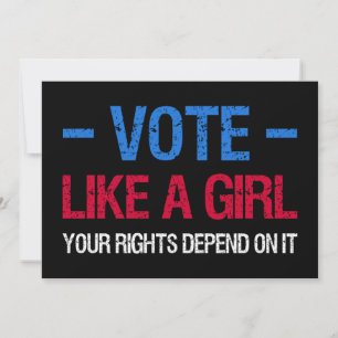 Invitation Votez comme une fille, vos droits en dépendent III