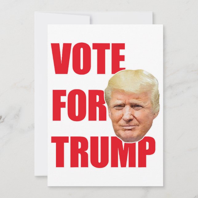 Invitation Votez pour Trump  (Devant)