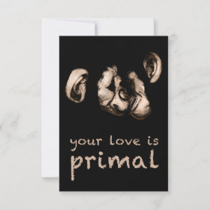 Invitation votre amour est primal : baiser les chimpanzés