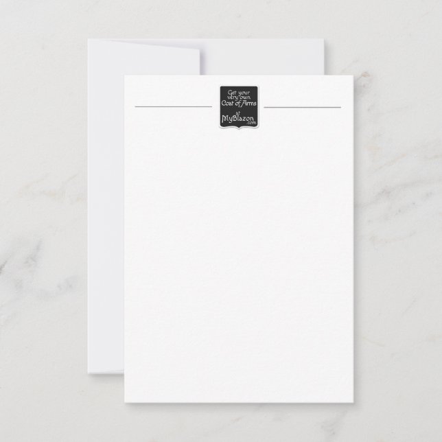 Invitation Votre crête de famille sur des lettres et des (Devant)