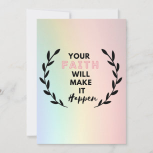 Invitation votre foi fera en sorte que cela arrive