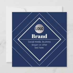 Invitation Votre logo et design moderne personnalisable Ble