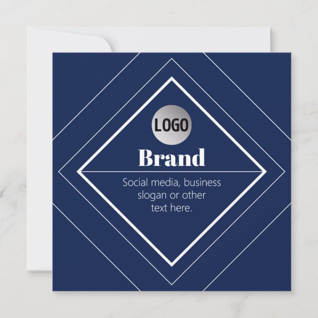 Invitation Votre logo et design moderne personnalisable | Ble (Devant)