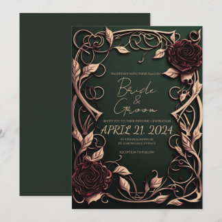 Invitation Votre Mariage se démarque par son style gothique