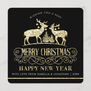 Invitation Votre photo  Repères de rennes de Parties scintill