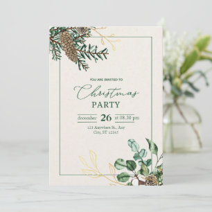 Invitation "Votre présence honorée : Enchanter Noël Invit