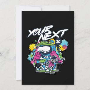 Invitation Votre Prochain Joueur De Paintball Joueur De Paint