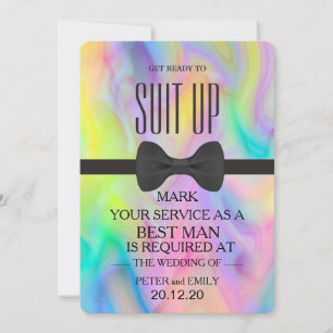 Invitation Votre service comme meilleur homme