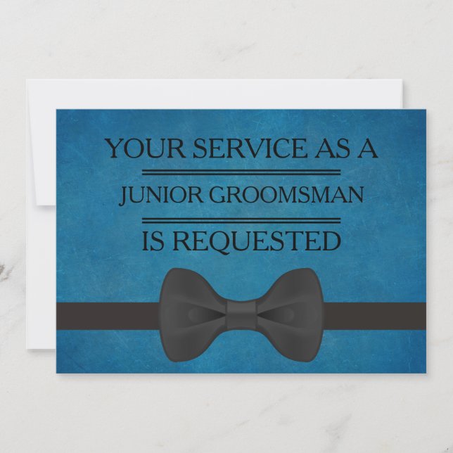 Invitation Votre service en tant que demande de Groomsman (Devant)